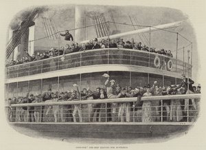¡Adiós! El barco partiendo hacia Australia